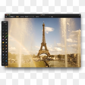 Eiffel Tower, HD Png Download - vhs overlay png