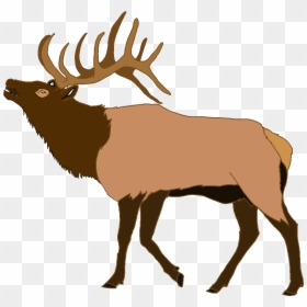 Elk Clip Art, HD Png Download - deer head silhouette png