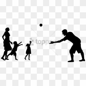 Family Silhouette People Png, Transparent Png - family silhouette png