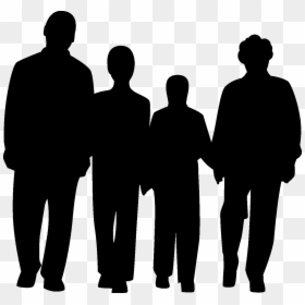 Family Silhouette Png, Transparent Png - family silhouette png