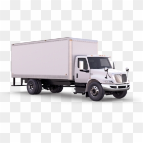 White Delivery Truck Png, Transparent Png - semi truck png