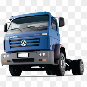 Truck Vector Free Download, HD Png Download - semi truck png