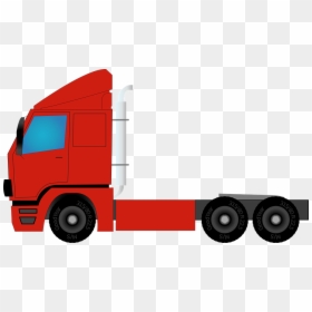 Caminhão De Lado Desenho, HD Png Download - semi truck png