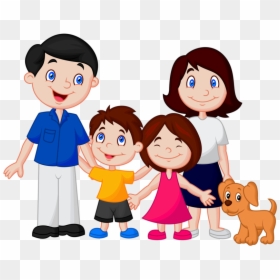 Cartoon Images Of Nuclear Family, HD Png Download - family silhouette png