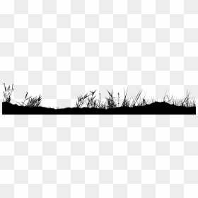 Grass Black And White Png, Transparent Png - family silhouette png