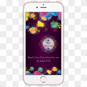 Iphone, HD Png Download - happy holi text png
