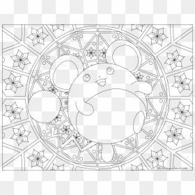 Pokemon Adult Coloring Pages, HD Png Download - ganpati vector png
