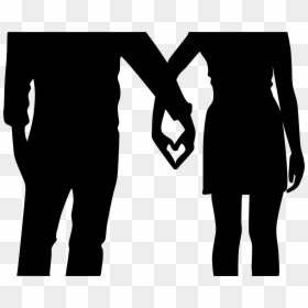 Couple Holding Hands Clipart, HD Png Download - wedding couple clipart png