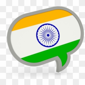 Indian Flag Speech Bubble, HD Png Download - flag of india png