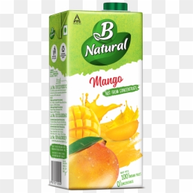 B Natural Litchi Juice, HD Png Download - green mango png