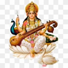 Saraswati Goddess, HD Png Download - saraswati mata png