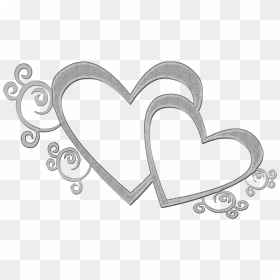 Double Heart Frame Png, Transparent Png - weds png