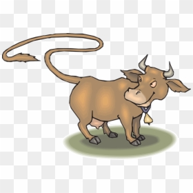 Evil Cow Cartoon, HD Png Download - indian cow png