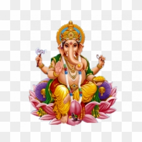 Ganesh Image With White Background, HD Png Download - ganapathy png