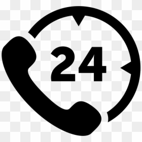 24 Hours Phone Service - Call 24 7 Icon, HD Png Download - 24 hour service png