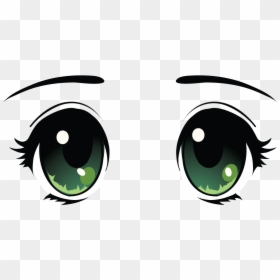 Transparent Spring Break Clipart - Cute Anime Girl Eyes, HD Png Download - ojos animados png