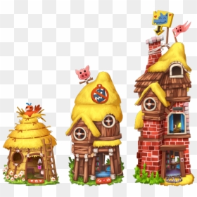 Three Little Pigs Png, Transparent Png - fairy house png