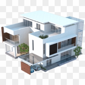 3d House Model Design, HD Png Download - villa png