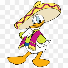 Margarita Clipart Sombrero - Donald Duck Mexican Hat, HD Png Download - sombreros mexicanos png