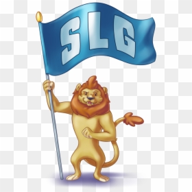Slg Mascot With Banner Transparent Background, HD Png Download - gaming background png