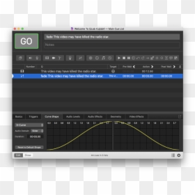 Curve Shape - Qlab Cue Cards, HD Png Download - fading line png