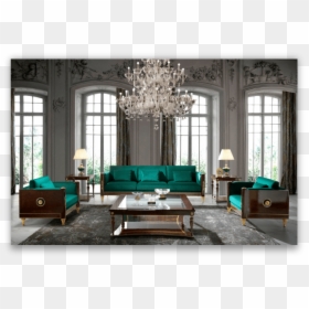 Luxury Grand Living Room, HD Png Download - silla de rey png