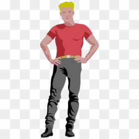Tall Blond Man Clipart, HD Png Download - man body png