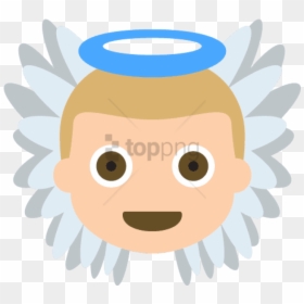 Free Png Baby Angel Tone 2 Emoji Emot Vector Icon - 👼 Head Cartoon Yellow Png, Transparent Png - tone png