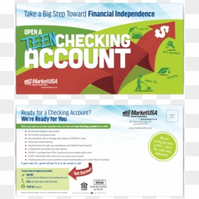 Postcard Market Usa Teen Checking Front Bck, HD Png Download - post card png