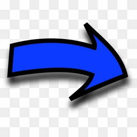 Clipart Arrow Right, HD Png Download - flecha azul png