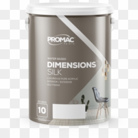 Dimensions Silk - Promac Paints For Walls And Ceiling, HD Png Download - acrylic png