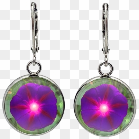 Earrings, HD Png Download - purple crystal png