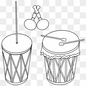 Dibujo De Tambores Maracas, HD Png Download - tambor png