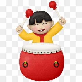 Niño Tocando El Tambor , Png Download - Lion Dance Drum Clipart, Transparent Png - tambor png