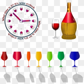 Wine, HD Png Download - botella de vino png