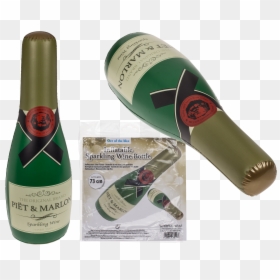 Champagne, HD Png Download - botella de vino png