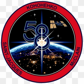 Iss Expedition 58 Patch, HD Png Download - spacesuit png
