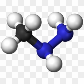 Licensed Under Public Domain Via Wikimedia Commons - Monométhylhydrazine, HD Png Download - 3d ball png