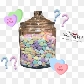 How Many Candy Hearts Are In The Jar - Heart, HD Png Download - conversation hearts png