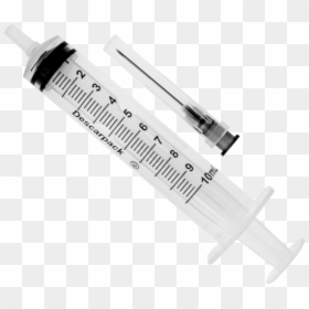 Seringa Hipodérmica Descartável Descarpack - Seringa Descartavel 10ml Com Agulha, HD Png Download - seringa png