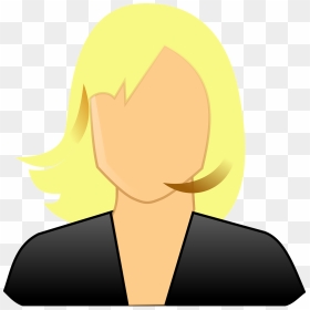 Cartoon Girl Without Face, HD Png Download - blonde png