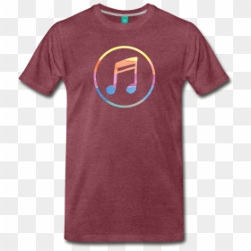 T-shirt, HD Png Download - red music note png