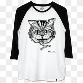 Image Of Cheshire Cat - Long-sleeved T-shirt, HD Png Download - chesire cat png
