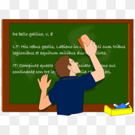 Lezione Di Latino Alla Lavagna - Whiteboard Cleaning Clipart, HD Png Download - latino png