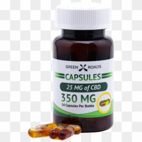 Green Roads Cbd 350 Capsules, Hd Png Download , Png - Green Roads Cbd Capsules, Transparent Png - roads png