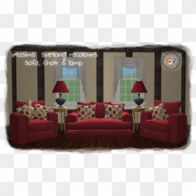 Studio Couch, HD Png Download - sheer curtain png