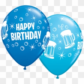 10 X - Happy Birthday Balloons Beer, HD Png Download - beer mug emoji png