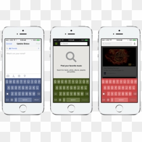 Adaptivekeyboard - Ios Search App Example, HD Png Download - iphone keyboard png