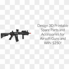 Airsoft 3d Design Challenge - Assault Rifle, HD Png Download - airsoft png