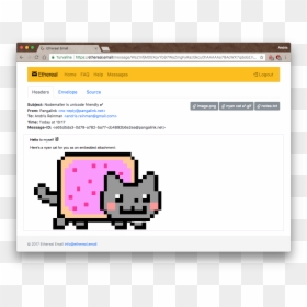 Nyan Cat Png Transparent, Png Download - email envelope png